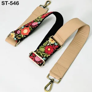 Replacement Leather Handbag Boho Bag Crossbody Strap Gift for Friends Camera Embroidery Adjustable Strap Shoulder Strap Purses Pale Taupe