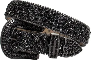 Rhinestone Belt - Shining Diamond Studded Belt for Men & Women - Cowgirl Cowboy Punk Y2K Style