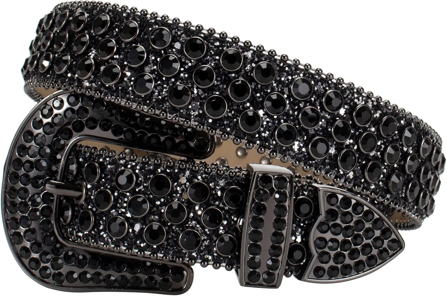 Rhinestone Belt - Shining Diamond Studded Belt for Men & Women - Cowgirl Cowboy Punk Y2K Style