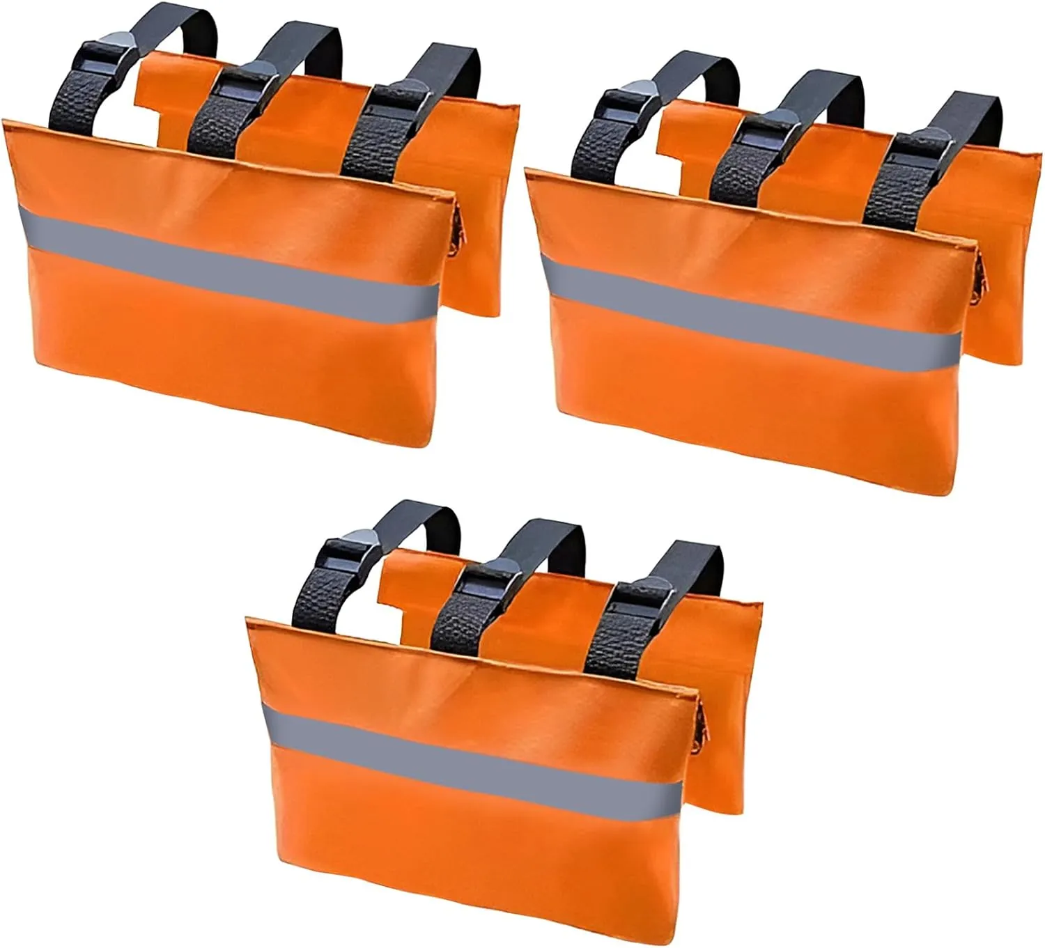 RV Sewer Weight Bag with Zipper, 600D Oxford Fabric RV Hose Fastening Device with Reflective Strip Septic Hose Weight Bag RV Hose Support Sewer Hose Weights Hold Down for RV Camper