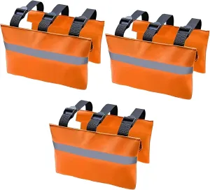 RV Sewer Weight Bag with Zipper, 600D Oxford Fabric RV Hose Fastening Device with Reflective Strip Septic Hose Weight Bag RV Hose Support Sewer Hose Weights Hold Down for RV Camper