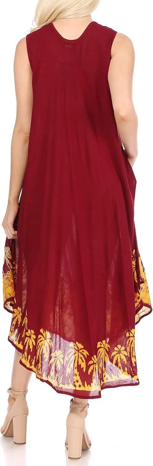 Sakkas Sundari Caftan Tank Dress/Cover Up