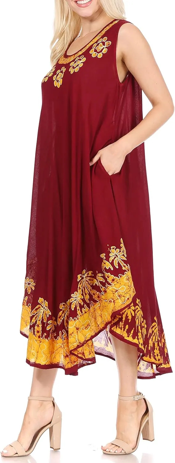 Sakkas Sundari Caftan Tank Dress/Cover Up