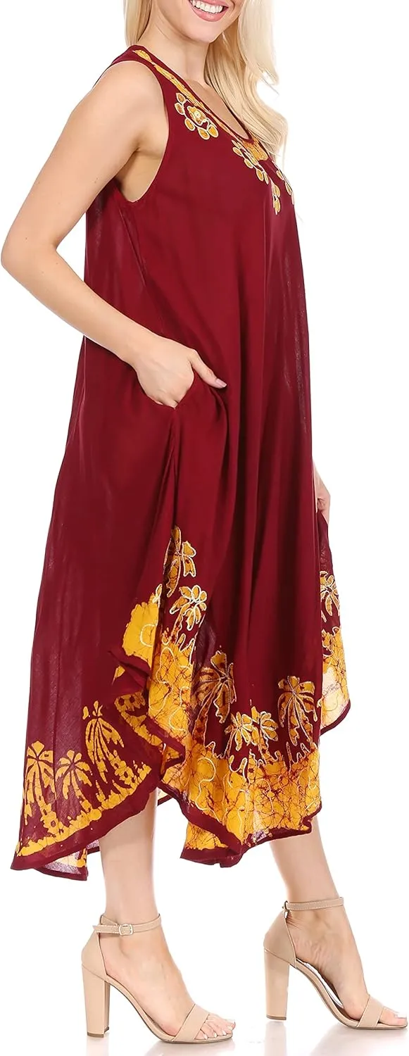 Sakkas Sundari Caftan Tank Dress/Cover Up