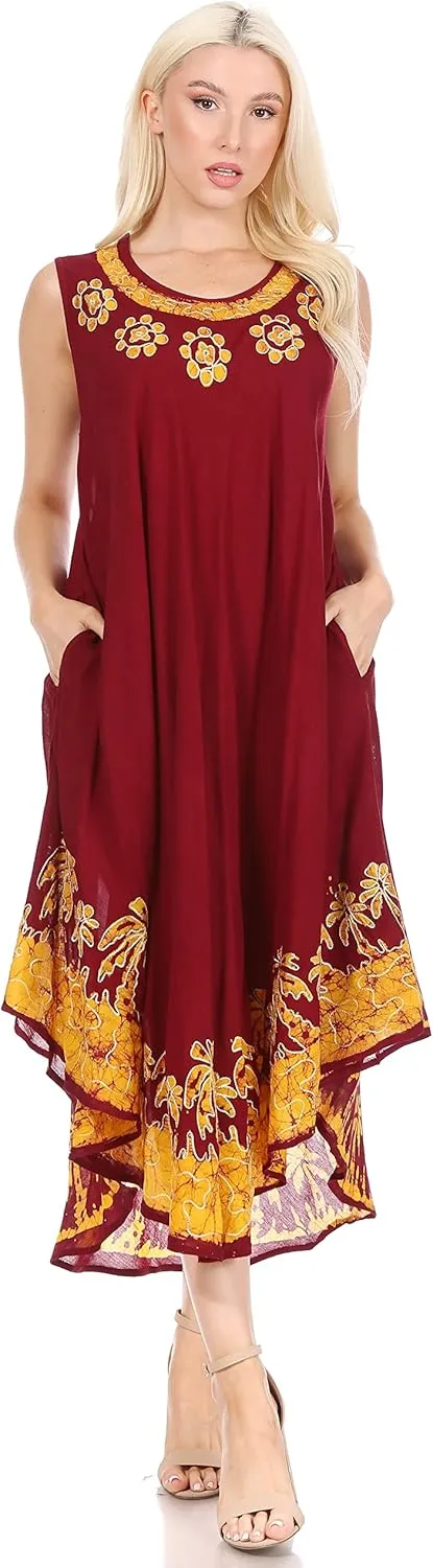 Sakkas Sundari Caftan Tank Dress/Cover Up