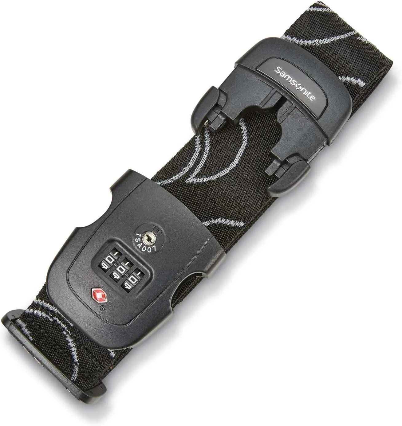 Samsonite Luggage Strap, Black, Combination Lock