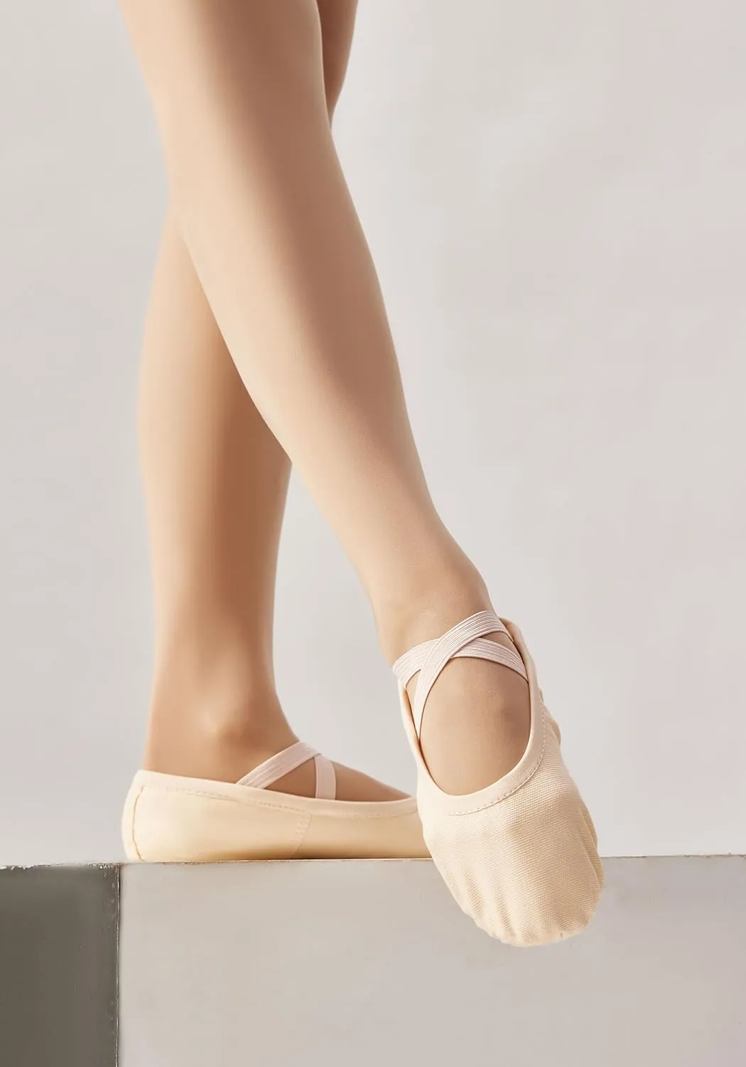 SANGEESON Ballet Shoes Women Canvas Dance Slippers