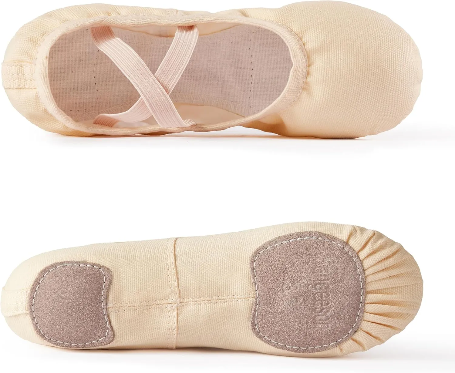 SANGEESON Ballet Shoes Women Canvas Dance Slippers
