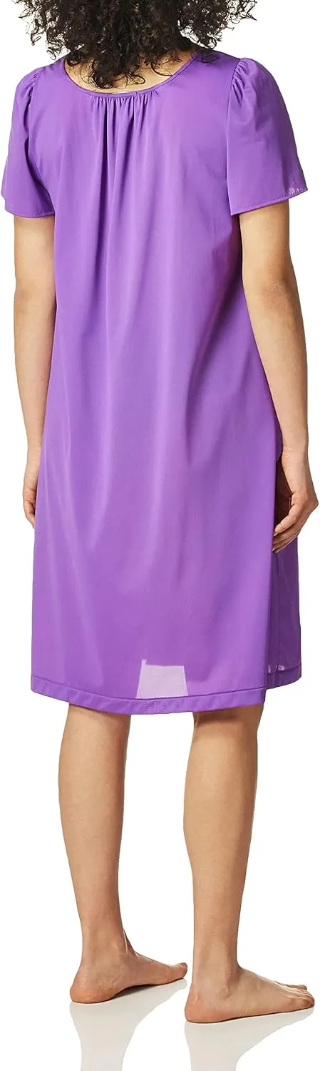 Shadowline Plus Size Women's Petals 40 Inch Short Flutter Sleeve Waltz Gown