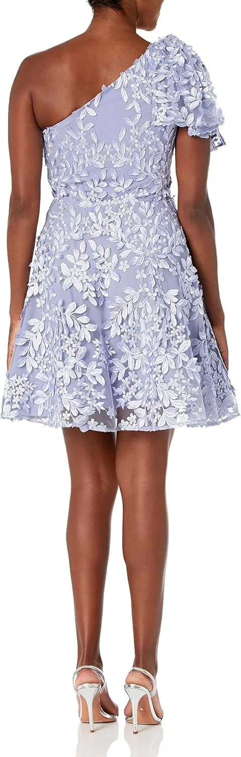 Shoshanna Women's Lainey Embroidered Mesh Mini Dress