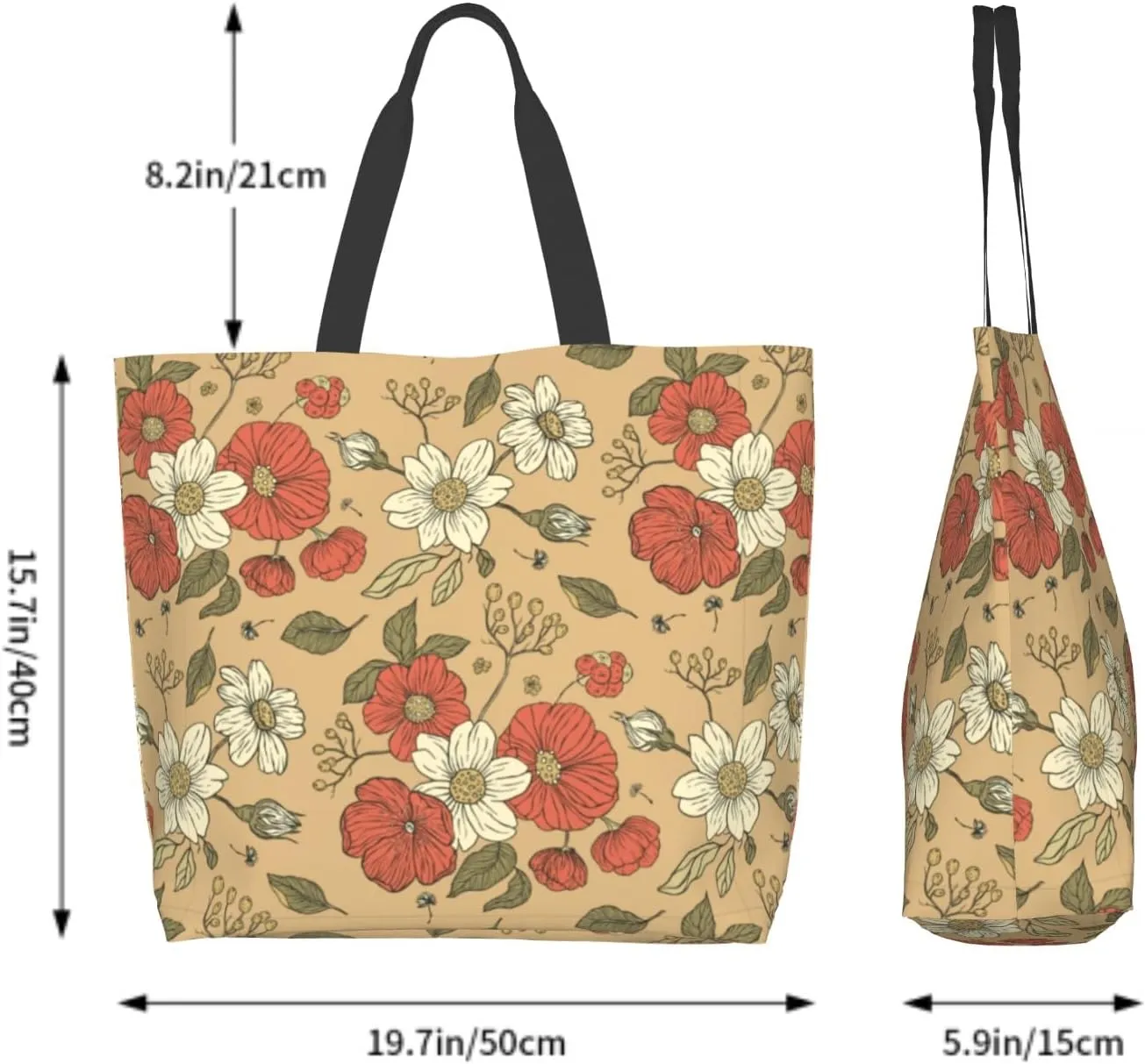 Shoulder Bag Large Reusable Eco-friendly Shopping Bags Portable Storage Handbag