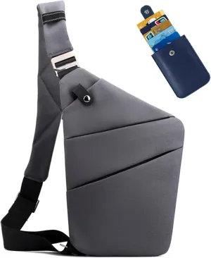 Slim Carry, The Slim Carry Sling Bag, Anti Theft Crossbody Bag Travel Personal Flex Bag for Men Women