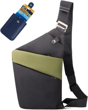 Slim Carry, The Slim Carry Sling Bag, Anti Theft Crossbody Bag Travel Personal Flex Bag for Men Women