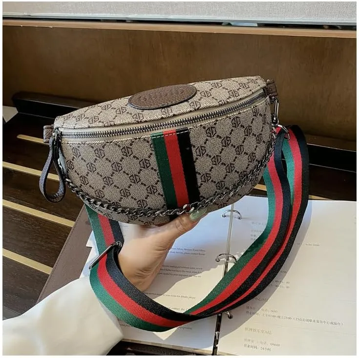 Sling Bag Sling Backpack Crossbody Bag Chest Bag Shoulder Bag Women PU Fashion Lightweight Daypack Purse Casual Travel