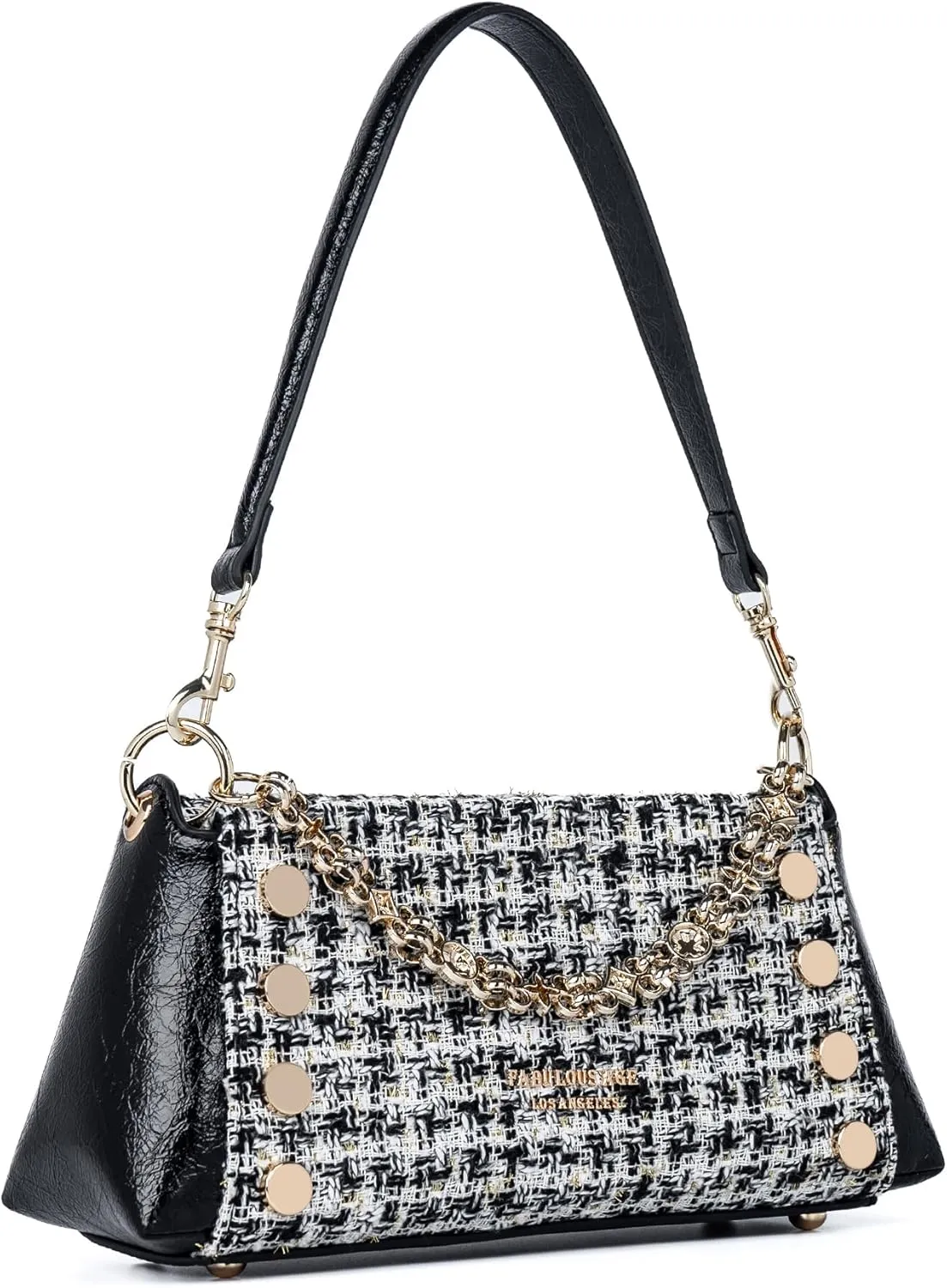 Small Shoulder Bag for Women Y2K Purse Designer Trendy Satchel Handbag Hobo Studded Bag