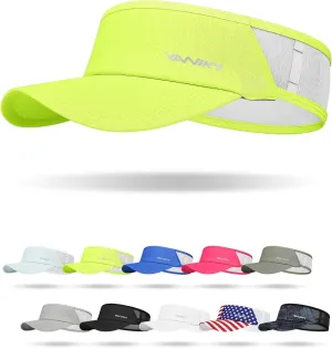 Sports Sun Visor Hats for Women Men Lightweight Breathable Cooling Stretchy Visors Foldable UPF 50  for Running Tennis Golf