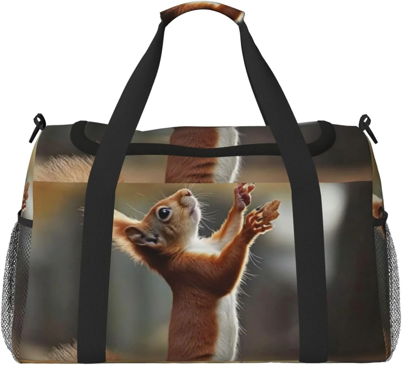 Squirrels Travel Duffel Bag Tote Bag Sports Gym Bag For Women And Men