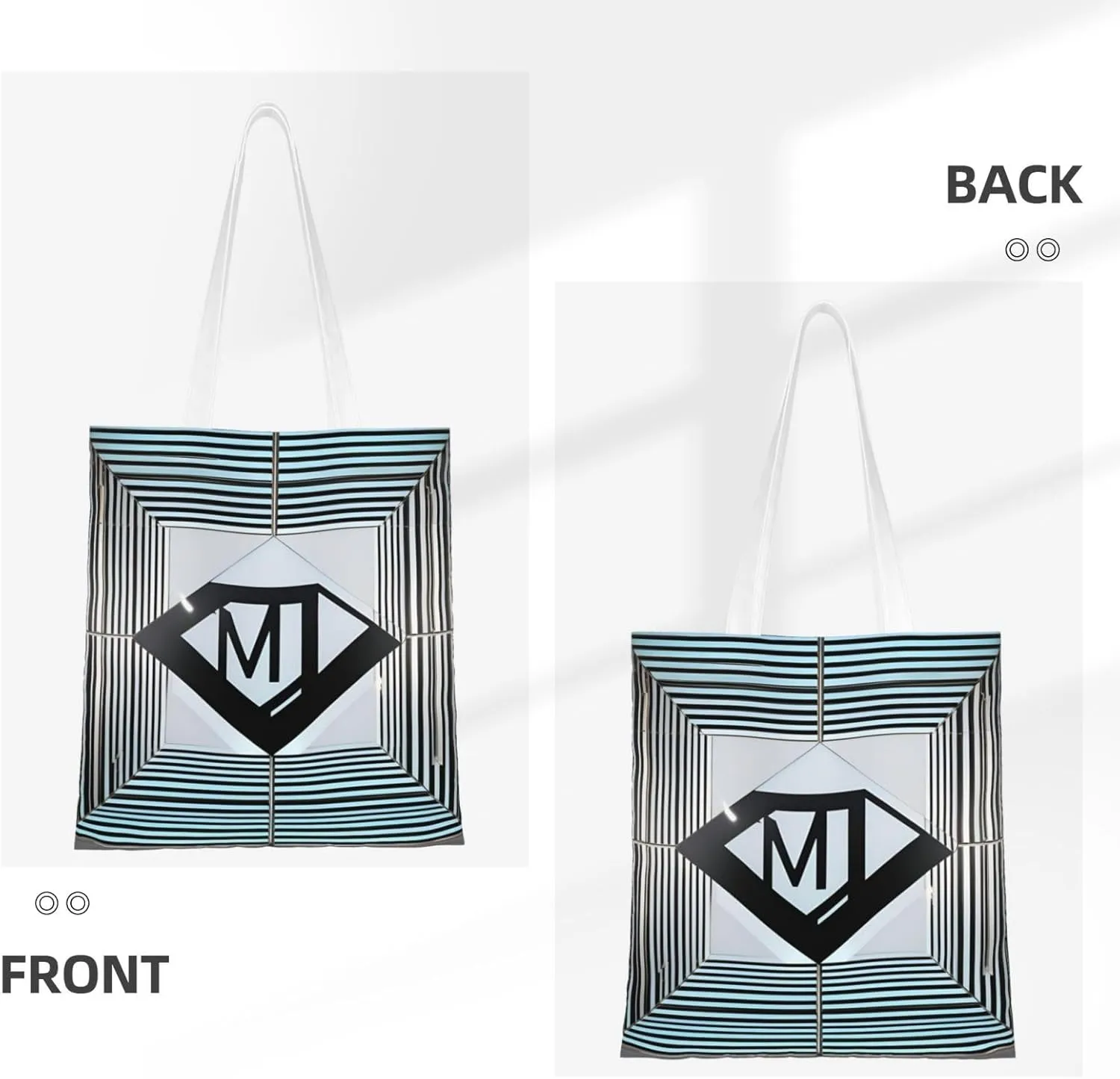 SSIMOO Two Horses Fashion Canvas Tote Bag-Personalized Handbag,Multifunctional Bag,Elegant And Minimalist
