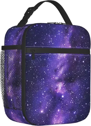 Starry sky Lunch Bags For Men Women Boys Girls Reusable Tote Lunch Bags For Office Work School Picnic Camping Thermal Insulation And Cold Preservation