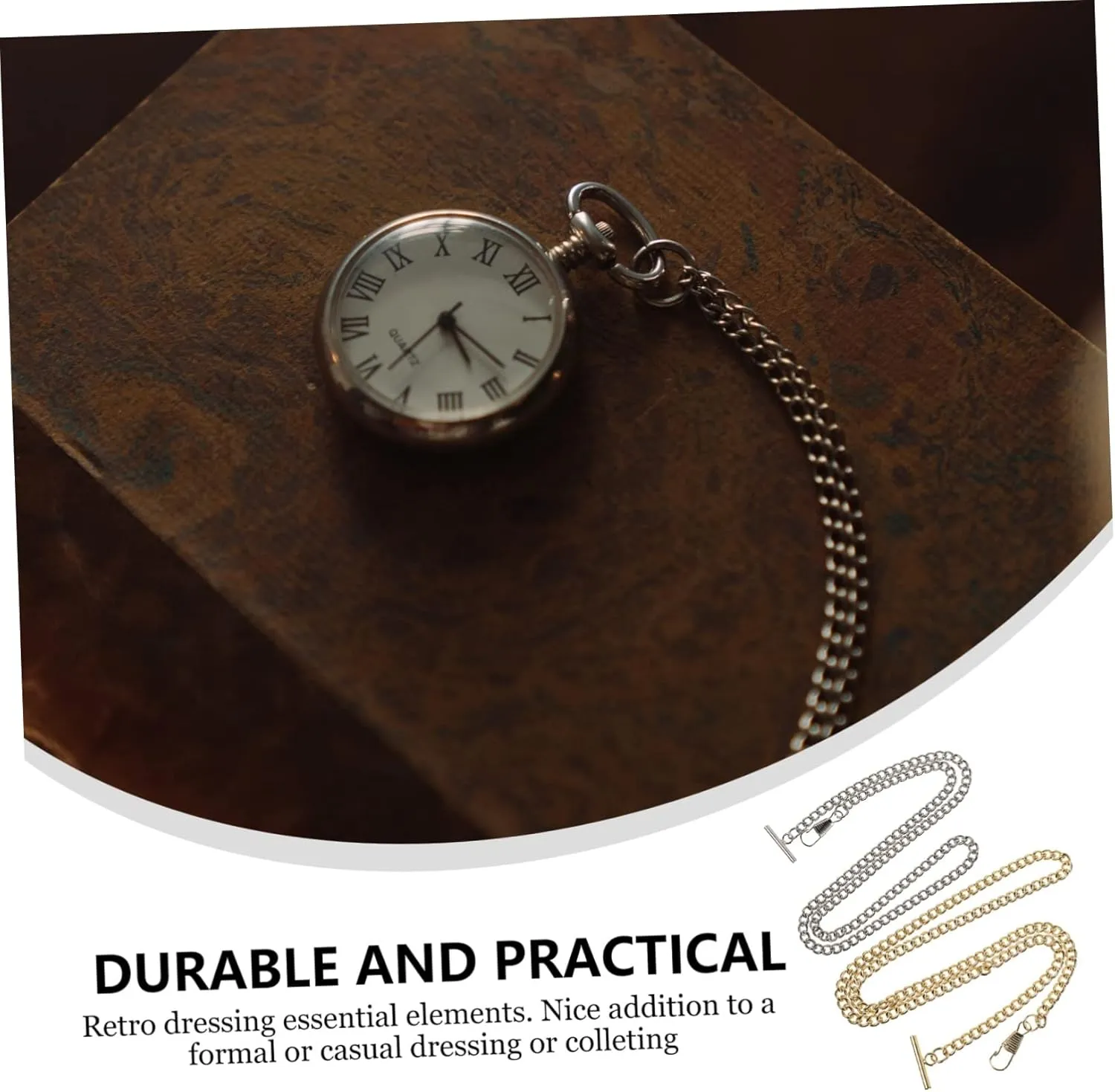 T Pocket Watch Chain Mens Denim Jeans Choker Necklace for Men Watch Chain Vest Chain Jeans for Men Mens