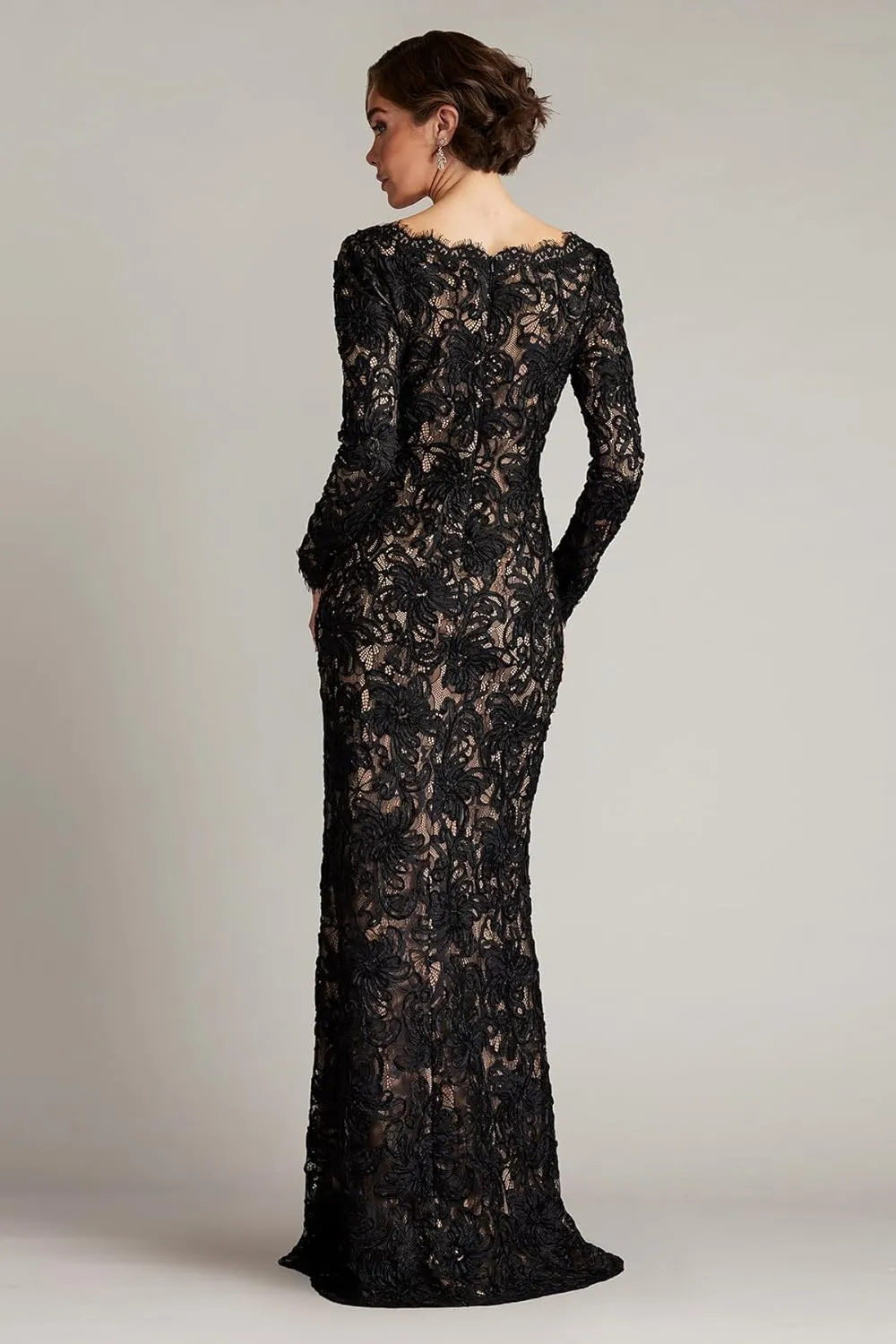 Tadashi Shoji Beloit Ribbon Embroidered Gown
