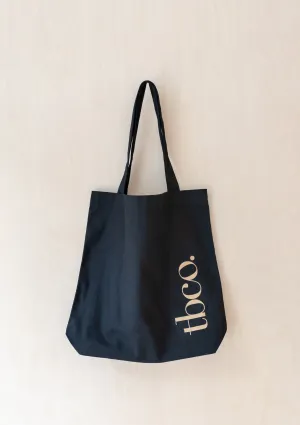 TBCo Recycled Cotton Tote in Black