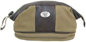Texas Tech Toiletry Bag Waxed Canvas- 12 x 7 x 7