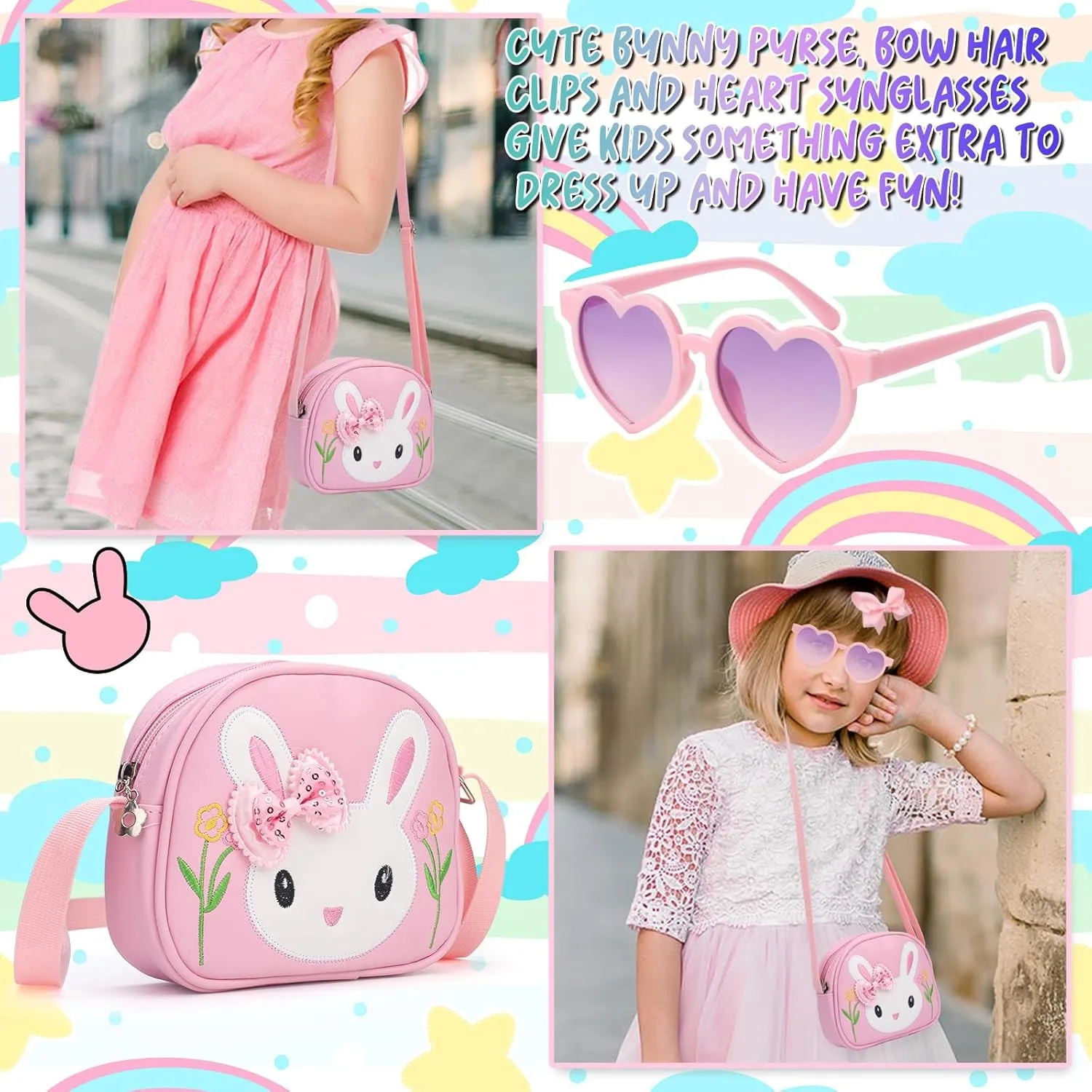 Toddler Purse-Small Kids Purse, Girls Bunny Purse, Little Girl Purse-Birthday Gifts Purse for Girls