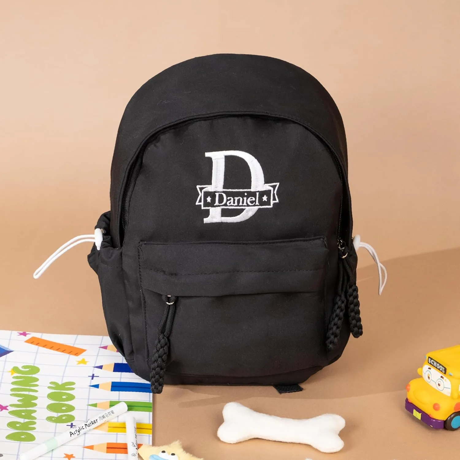TOMAY Personalized Leisure Backpack Embroidered Custom Name Cute Mini Backpack Suitable For Daily Activities S