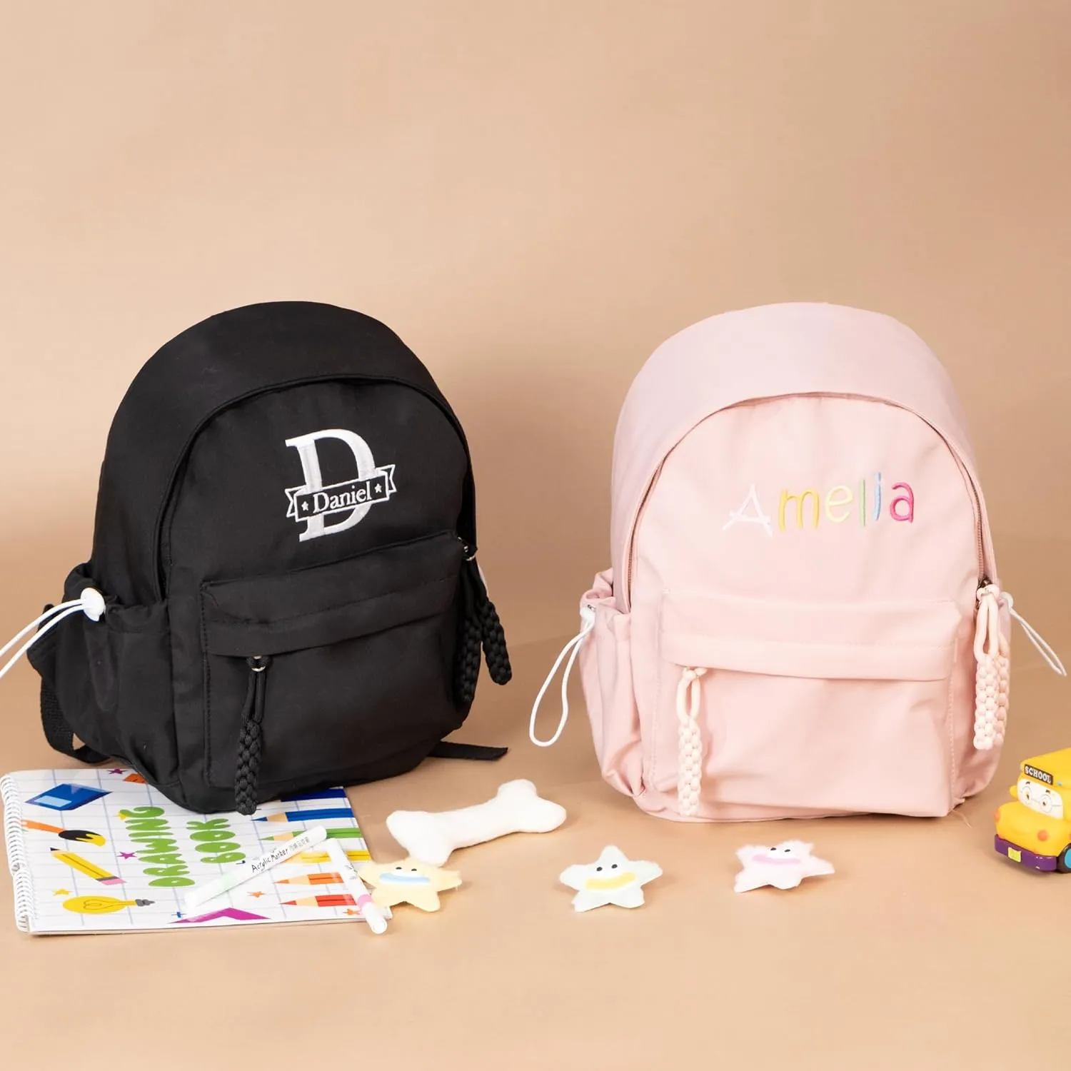 TOMAY Personalized Leisure Backpack Embroidered Custom Name Cute Mini Backpack Suitable For Daily Activities S
