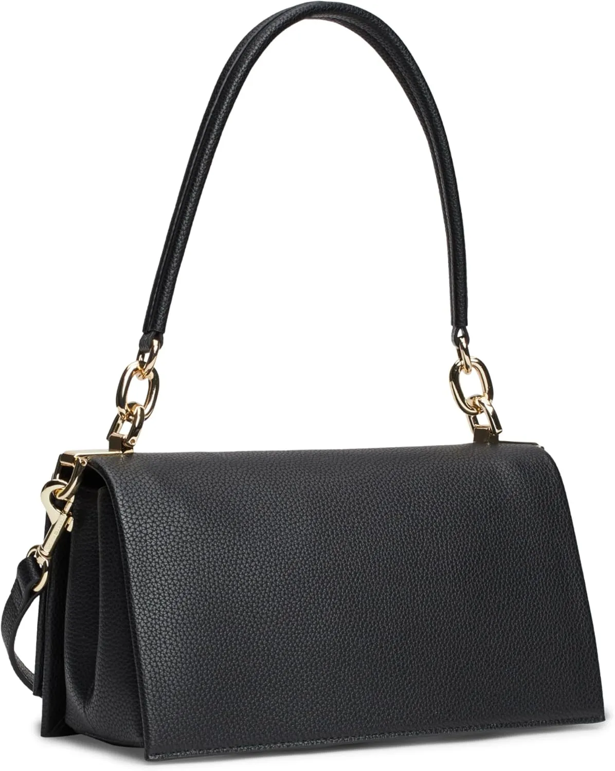 Tommy Hilfiger Leather Shoulder Bag with Removable Crossbody Strap