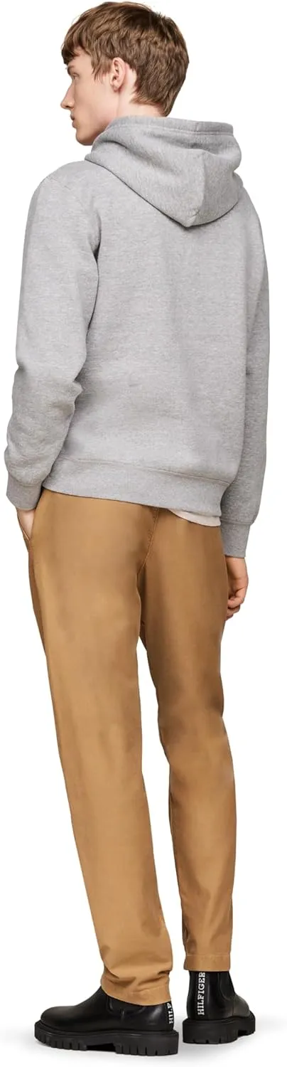 Tommy Hilfiger Men's Medium Weight Solid Fleece Hoodie Sweatshirt, Also Available in Big & Tall