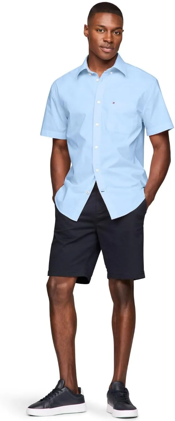 Tommy Hilfiger Men's Short Sleeve Casual Button Down Shirt in Classic Fit