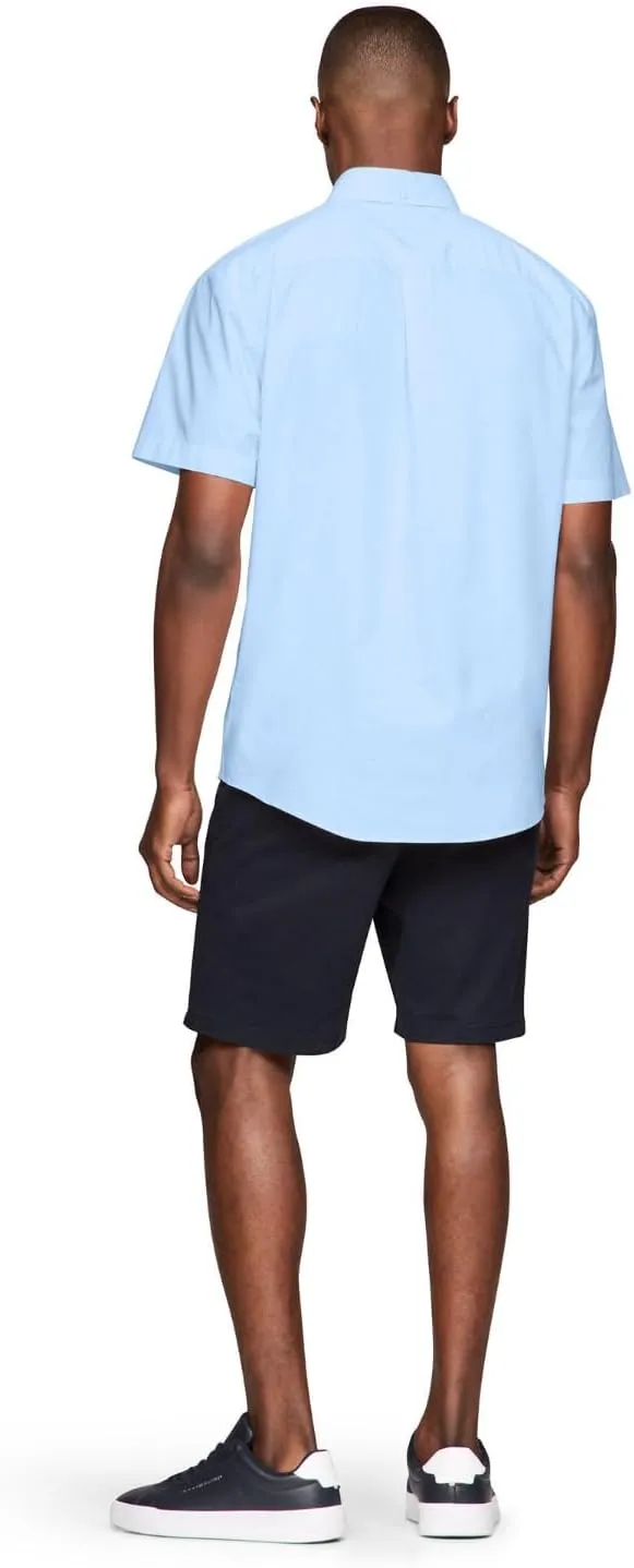 Tommy Hilfiger Men's Short Sleeve Casual Button Down Shirt in Classic Fit