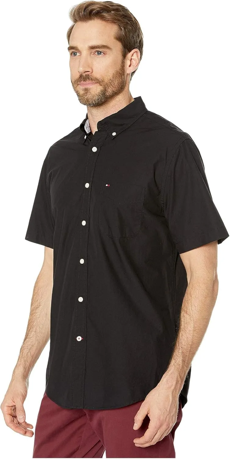 Tommy Hilfiger Men's Short Sleeve Casual Button Down Shirt in Classic Fit