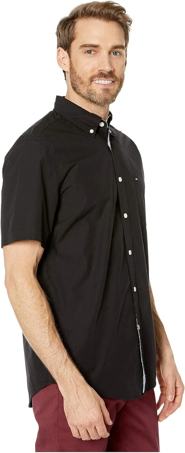 Tommy Hilfiger Men's Short Sleeve Casual Button Down Shirt in Classic Fit