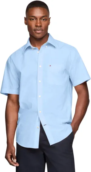 Tommy Hilfiger Men's Short Sleeve Casual Button Down Shirt in Classic Fit