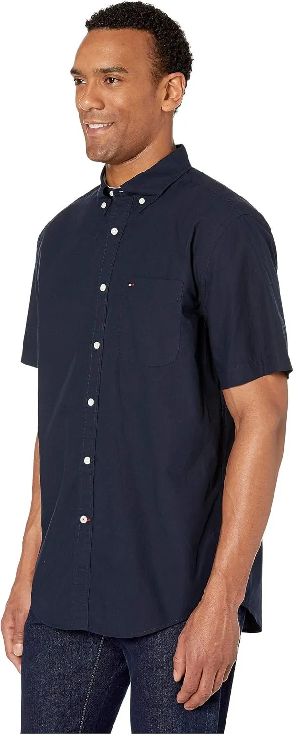 Tommy Hilfiger Men's Short Sleeve Casual Button Down Shirt in Classic Fit