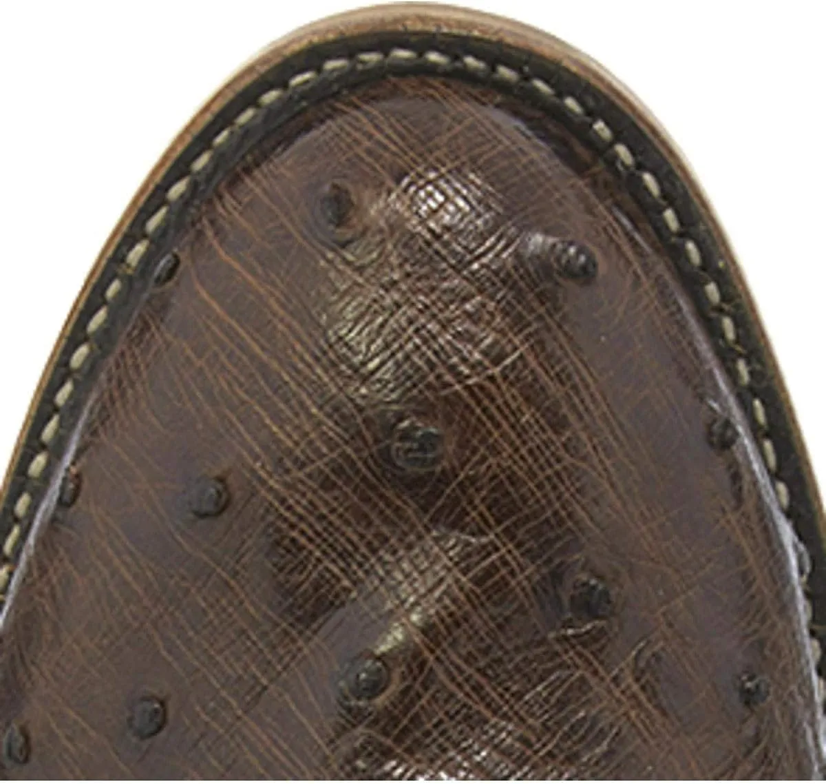 Tony Lama Men's Brown/Full Quill Ostrich Cowboy Boot
