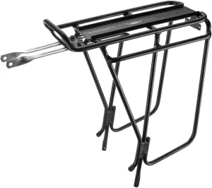 Topeak Super Tourist DX Rear Bike Rack (Non-Disc), Fits 26”, 27.5” & 700C Wheels, Heavy-Duty Aluminum Rear Rack for Touring, MTX TrunkBag Compatible