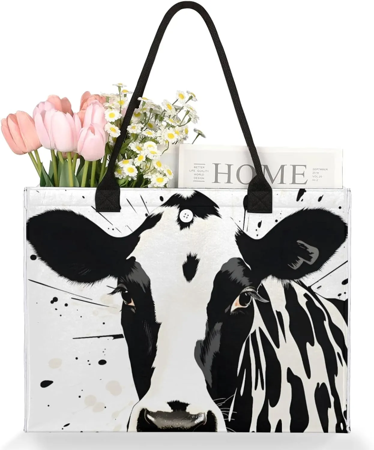 Tote Bag for Women Reusable Canvas Shoulder Bag