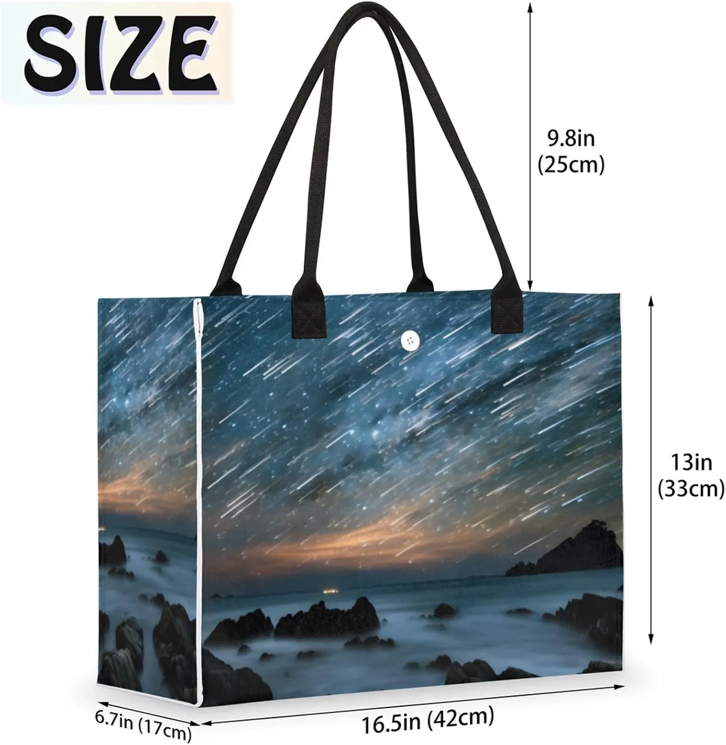 Tote Bag for Women Reusable Canvas Shoulder Bag