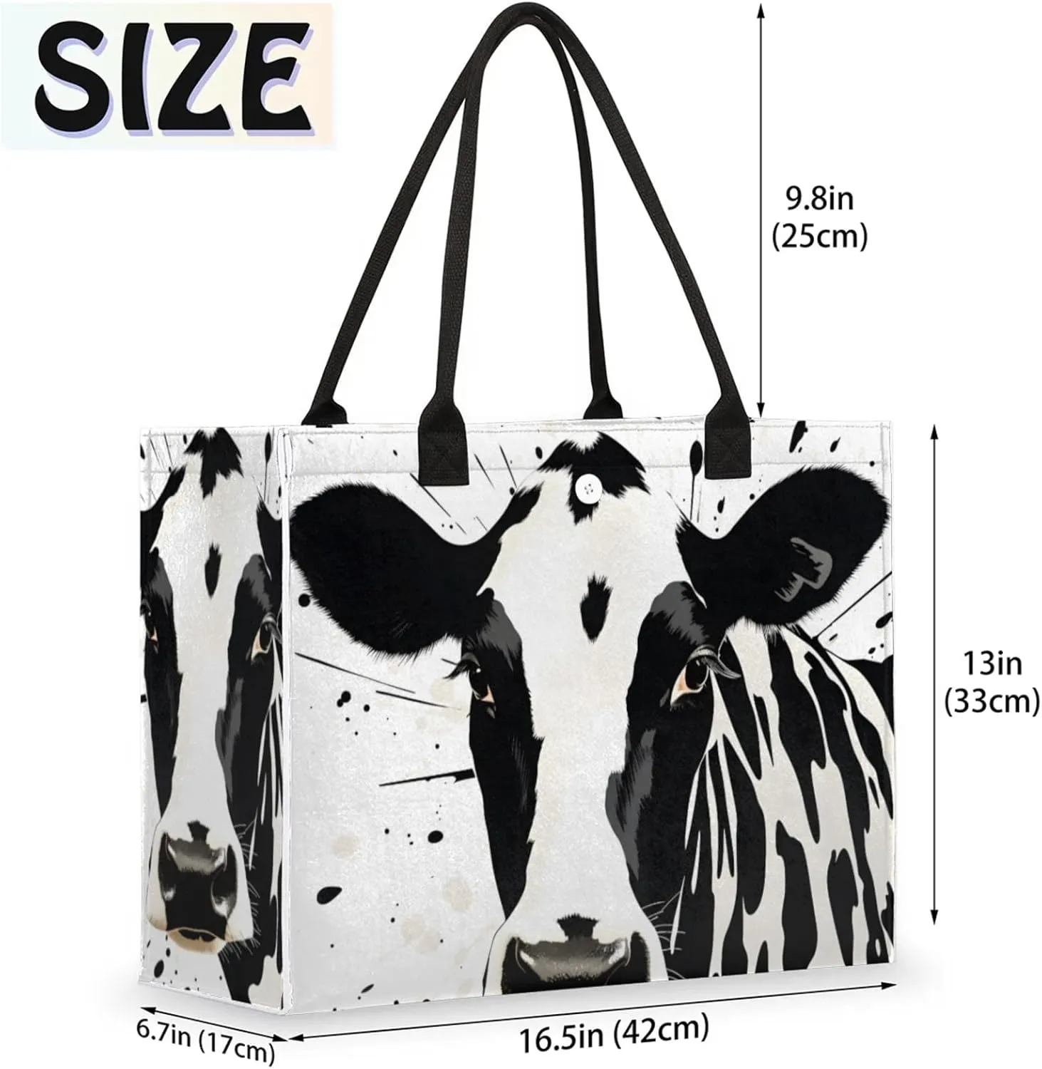 Tote Bag for Women Reusable Canvas Shoulder Bag