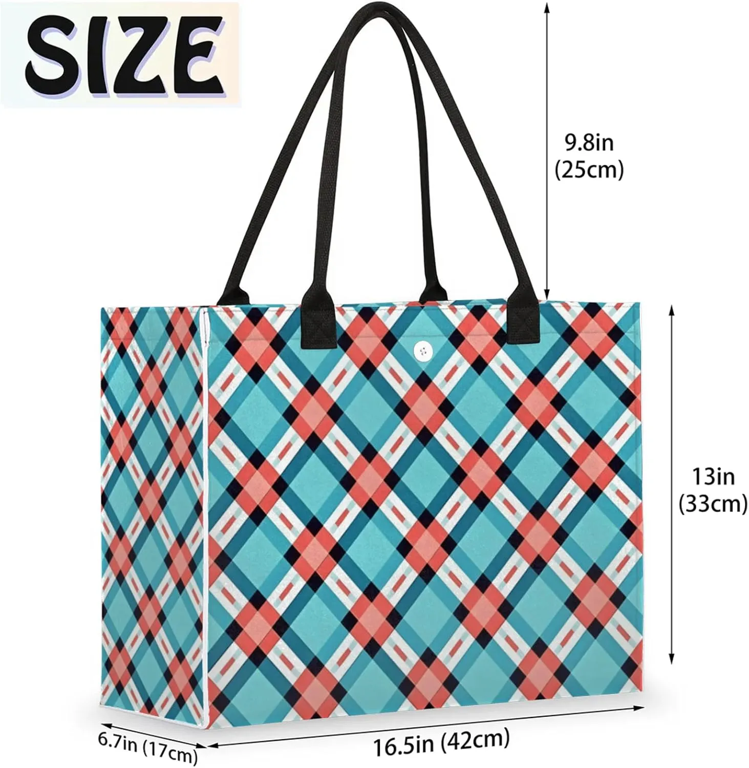 Tote Bag for Women Reusable Canvas Shoulder Bag