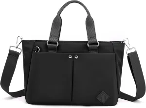 Tote Bag Women Nylon Handbag Zipper Closure Shoulder Bag Crossbody or Handle Bag for Work