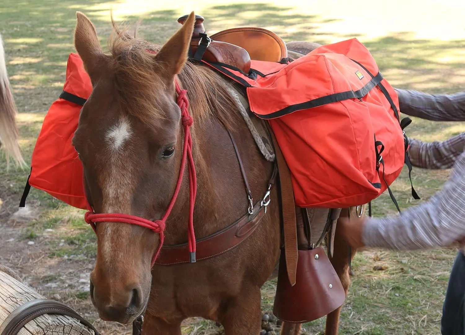 TrailMax Over-The-Saddle Pack Pannier Bags; Pannier Bags Fit Most Western Riding Saddles; Ideal for Hunting Camp & Packing Gear; Horse Saddle Pannier Bags; Durable; Brown