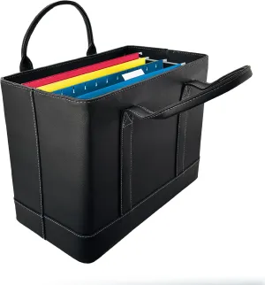 Trenton Gifts File Organizer Tote | Stylish Way To Keep Organized | Black