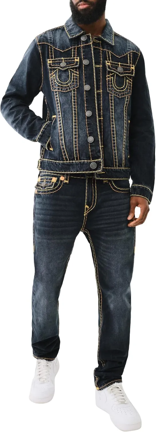 True Religion Men's Rocco Super T Flap 1/2" 32"