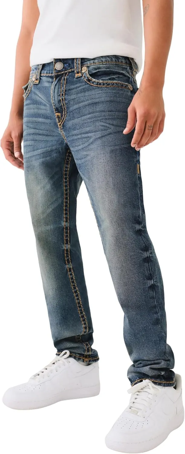 True Religion Men's Rocco Super T Flap 1/2" with 32" Inseam
