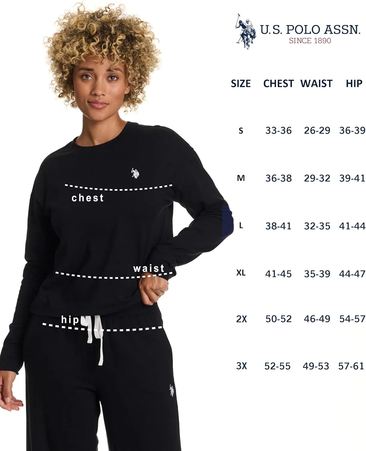 U.S. Polo Assn. Lounge Sets for Women, Tracksuit Sets for Women 2 Piece with Top and Wide Leg Sweatpants